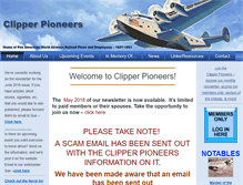 Tablet Screenshot of clipperpioneers.com